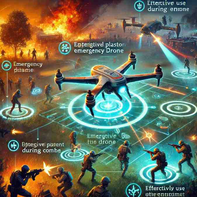 Tips on strategically deploying the Emergency Drone during combat